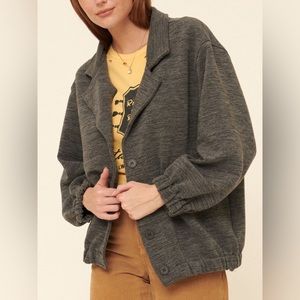 3-Pack Button-Front Ribbed Knit Lapel-Collar Jacket